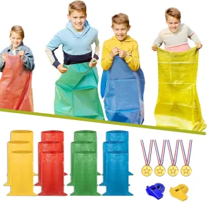 Outside Yard Games Potato Sack Race Bags, Large Size Race Bags for Family Game, Outdoor Games Sack Race press Bags for Adults and Family,Bean Bag Game Set 