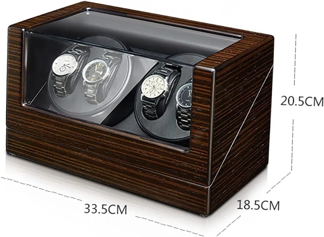 Paint Exterior,4 0 Automatic climax humorous handy enactment Watch Winder Box for Man/Woman's Watches Watch Display Case with Quiet Motor Flexible Watch Pillow Wood Shell Piano 