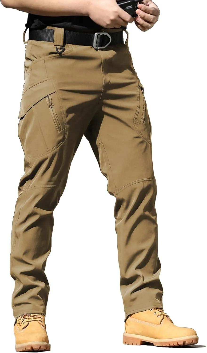 Pants Water Resistant Lightweight Tactical Outdoor Work Pants with Pockets(No hair Belt) YAXHWIV Men's Hiking Cargo 