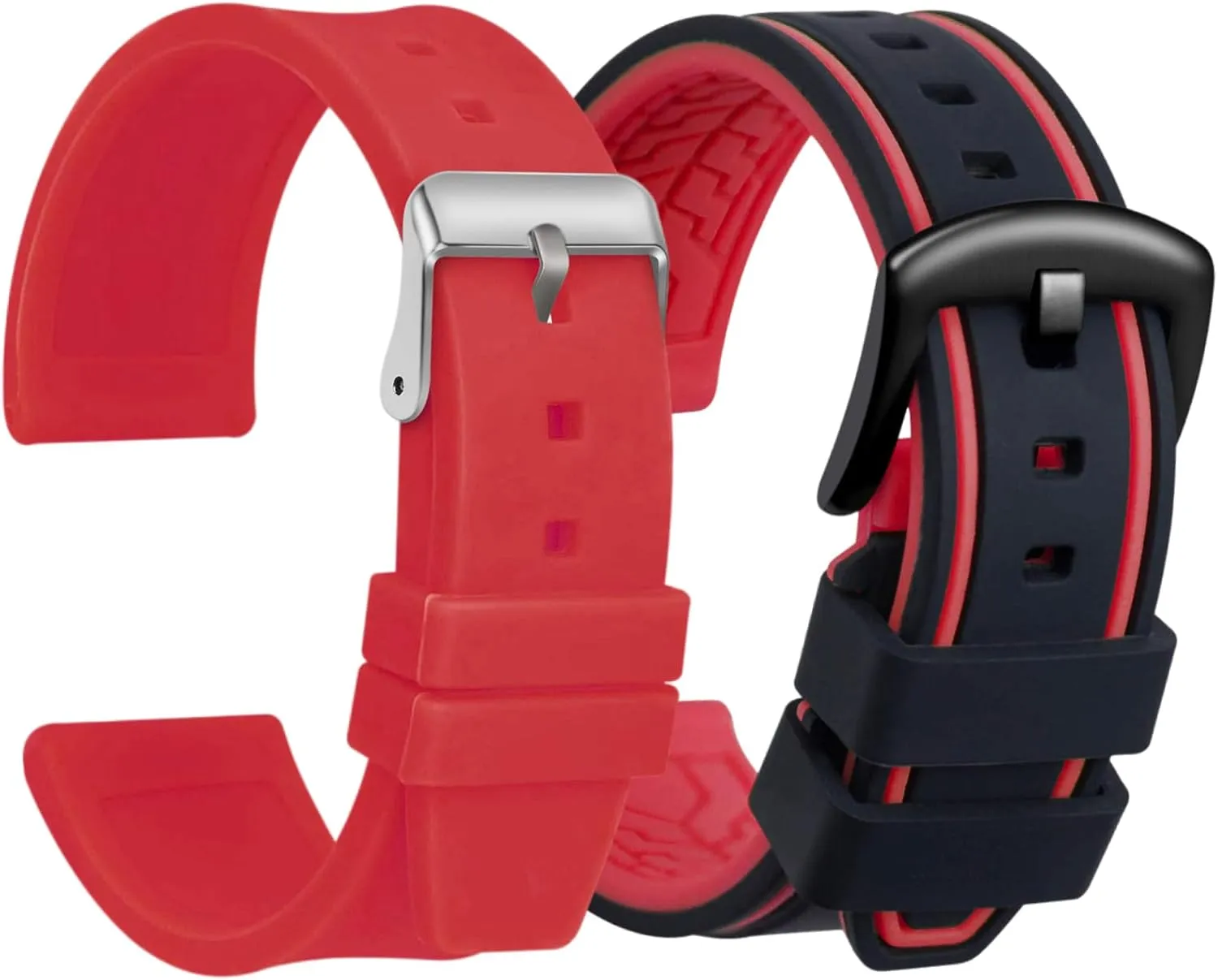 performance subglacial ammonia park Women Quick Release Replacement Watch Bracelet with Silver   Black Buckle ULLCHRO 2 Packs Silicone Watch Strap & Rubber Watch Bands for Men 