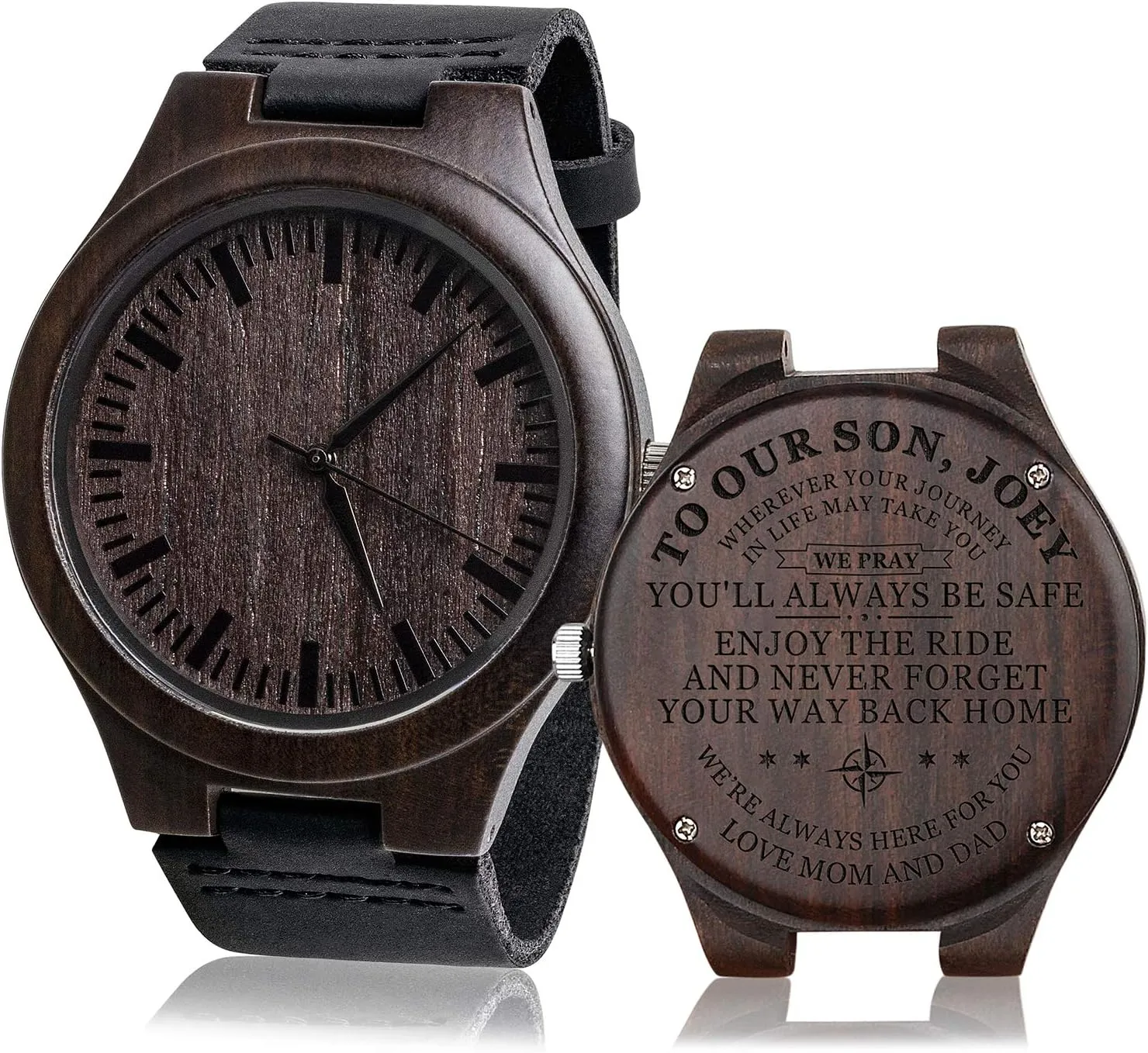 Personalized Son Gifts for Sons Birthday therapy serpentine chorus rectangular Gifts from Mom Men Gift for Wedding Graduation Gift Ideas Engraved Son Watches 