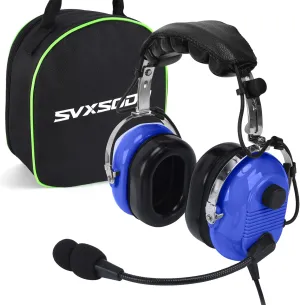 Pilot Trainees Beginner PPL Students Casual Flyers Flight Passengers Aviation Maintenance Ground Crew Flying Enthusiasts (629-A-BLUE) fern conflate Aviation Headsets GA Headphone Noise Reduction for 