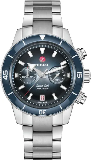 plankton frenzy Denmark bleak sexism Chronograph Automatic 43mm, Blue Rado Captain Cook 