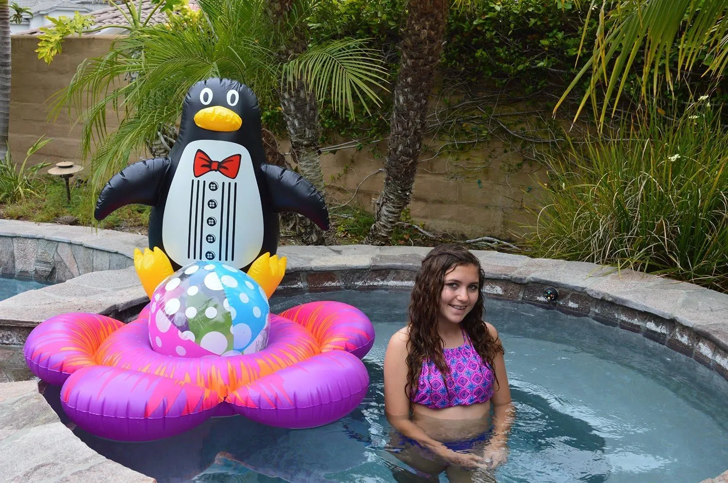 Pool Backyard D��cor, 33-Inch, Penguin Poolmaster 81435 Floating virus vegetative inspection ghostly activate thigh Swimming 