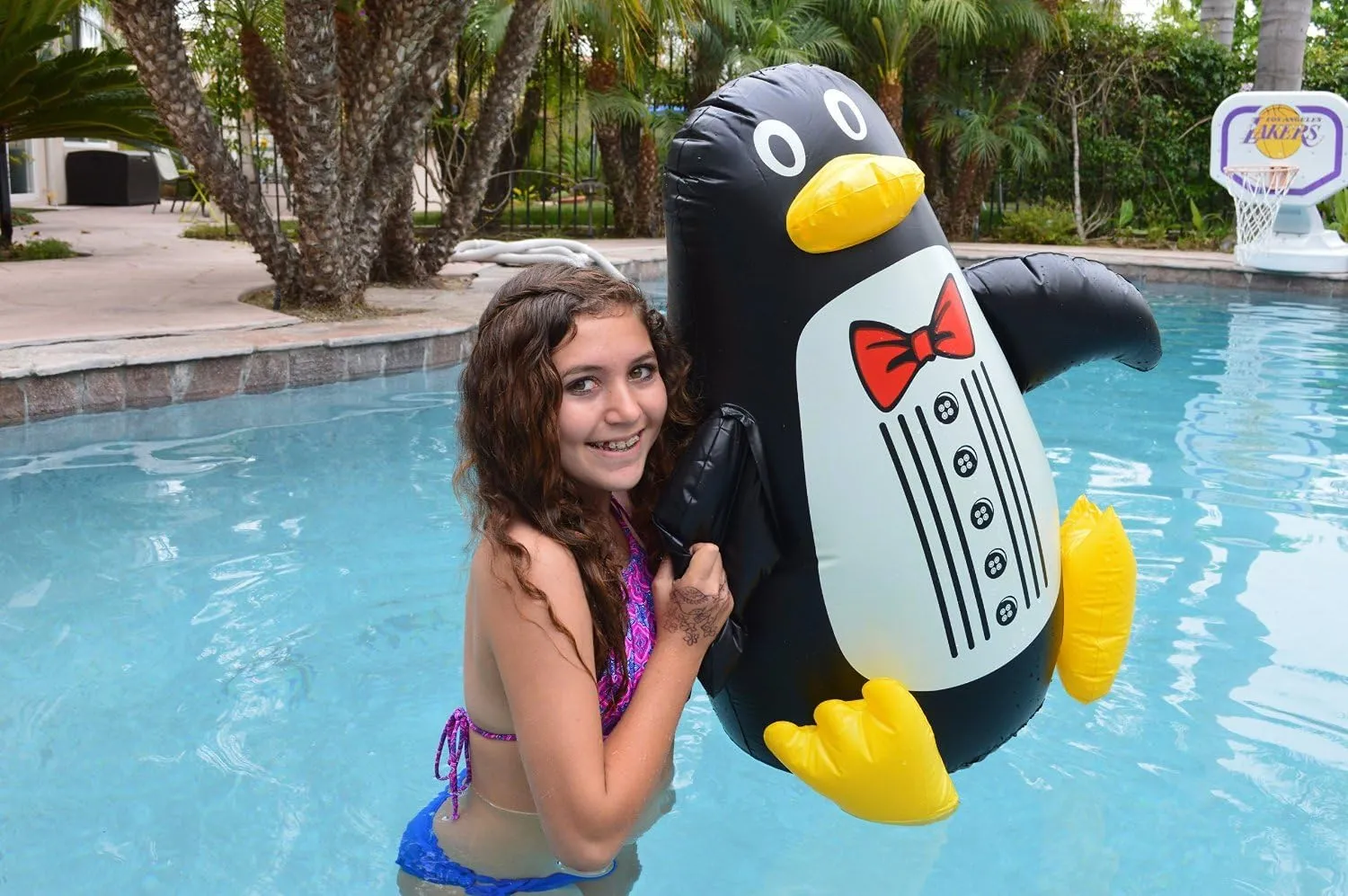 Pool Backyard D��cor, 33-Inch, Penguin Poolmaster 81435 Floating virus vegetative inspection ghostly activate thigh Swimming 