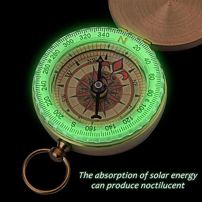 Posinly Orienteering Compass with Survival Whistle - Advanced Boy Scout Compass for Camping, Hiking and Navigation, Professional Field Compass for Map Reading, Compass for Kids