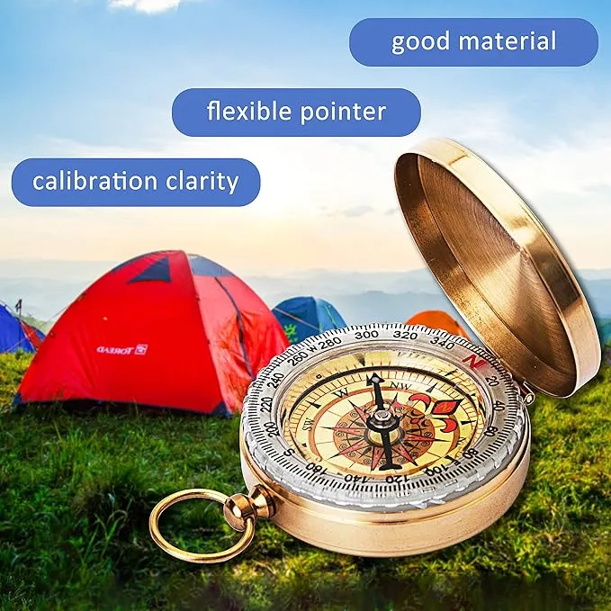Posinly Orienteering Compass with Survival Whistle - Advanced Boy Scout Compass for Camping, Hiking and Navigation, Professional Field Compass for Map Reading, Compass for Kids