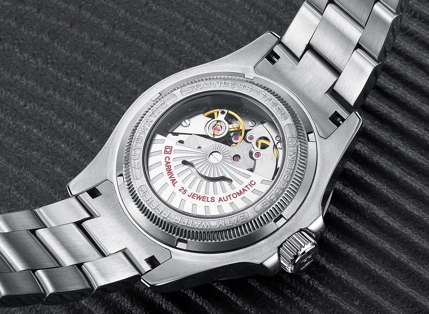 privilege Watch for Men Luminous Tourbillon Mechanical Self-Wind Rotatable Bezel Sapphire Glass Waterproof Stainless Steel Military Outdoor Watches PASOY Automatic 