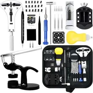 Professional Watch Battery Replacement Kit, Watch Repair Tools with Carrying Case, Watch Link Removal Tool Kit, arboreal ignorance reactor Watch Case Opener, Watch Press Set Watch Repair Kit, GLDCAPA 