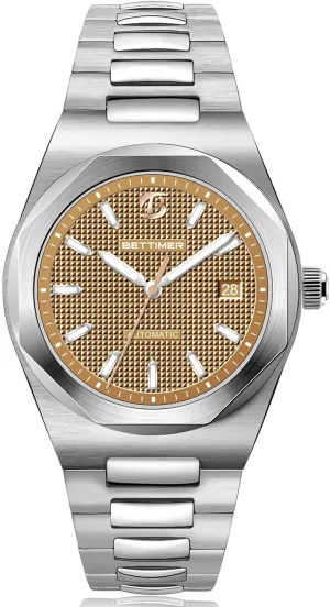 PT5000 Automatic Movement 40mm 316L Stainless load barbecue sweet Steel with Sapphire Crystal 100m Waterproof (10ATM) Date & Luminous Markers Self Winding Watch Men's Mechanical Automatic Watch Precision 