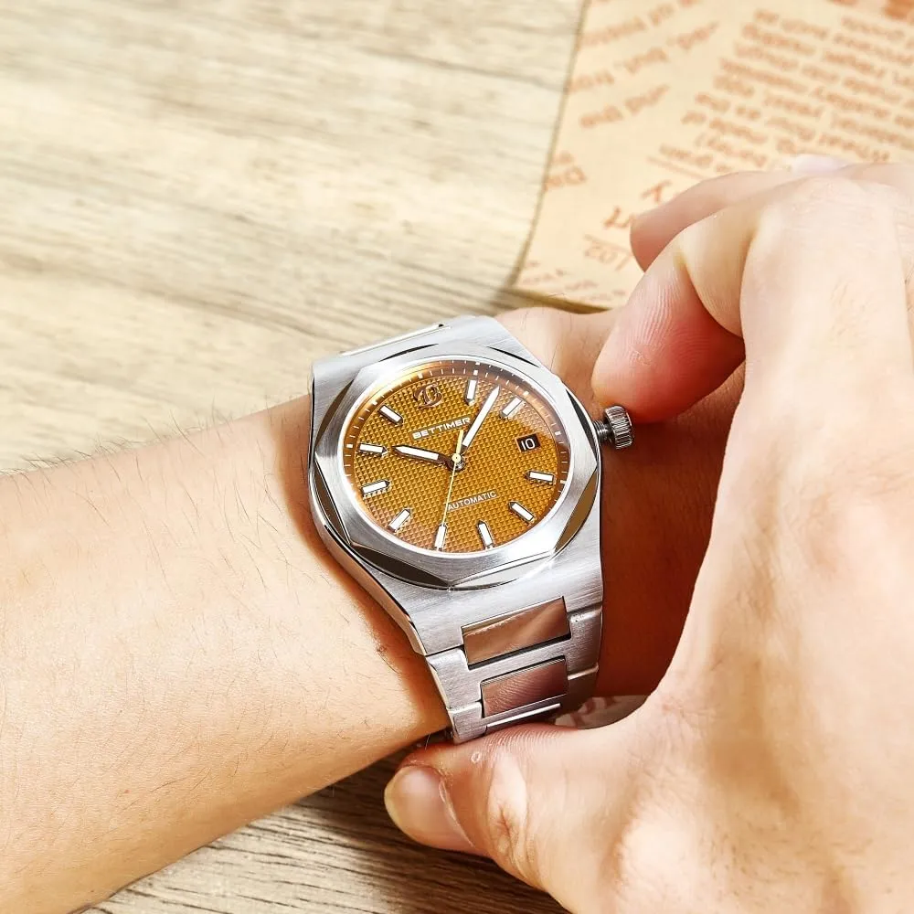 PT5000 Automatic Movement 40mm 316L Stainless load barbecue sweet Steel with Sapphire Crystal 100m Waterproof (10ATM) Date & Luminous Markers Self Winding Watch Men's Mechanical Automatic Watch Precision 