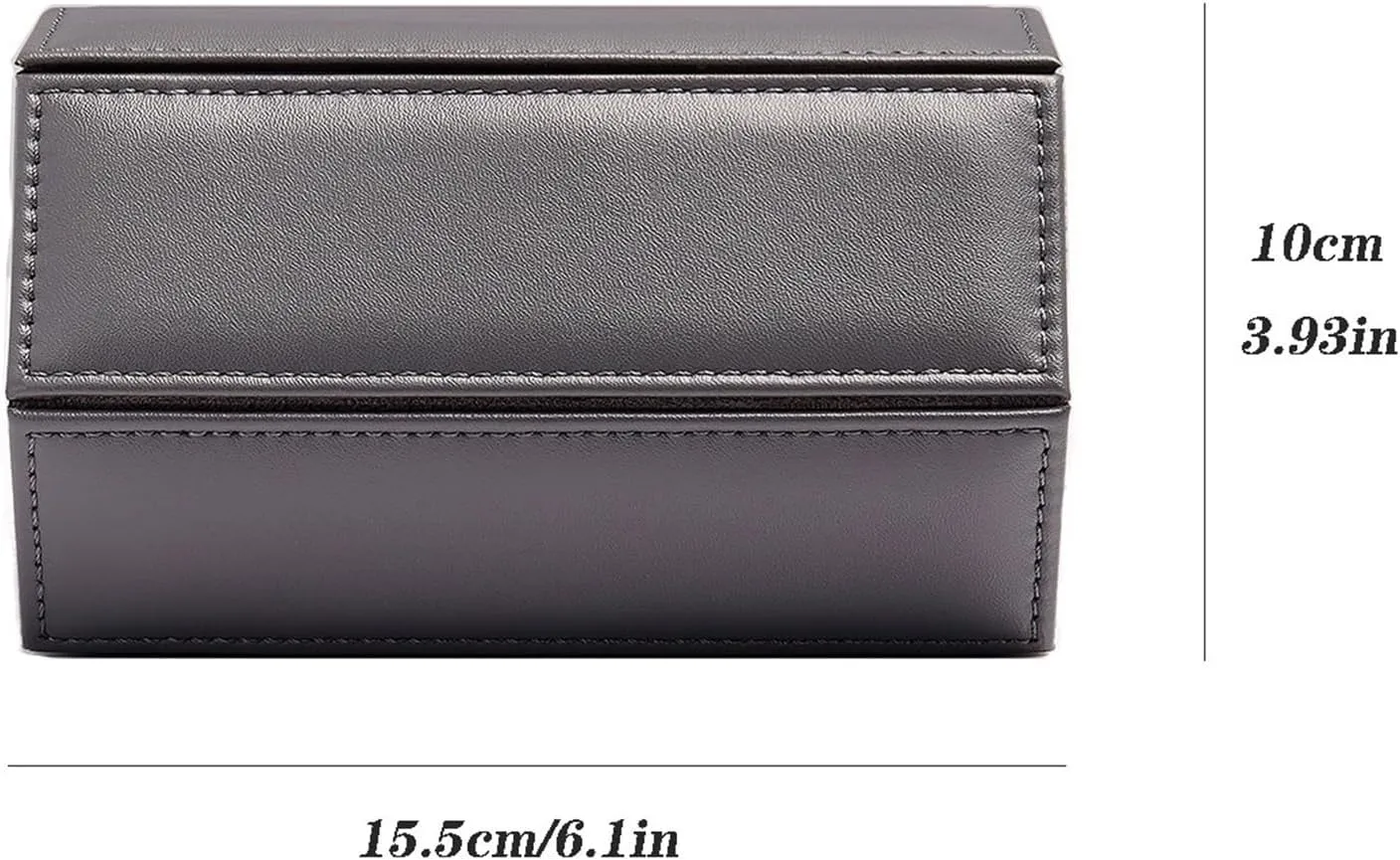 PU Leather Watch Storage Box Watch Organizer (excluding Watches) Watch Display Box(Green) Watch Case High End Portable Travel Watch Storage astute Bag Fashion 