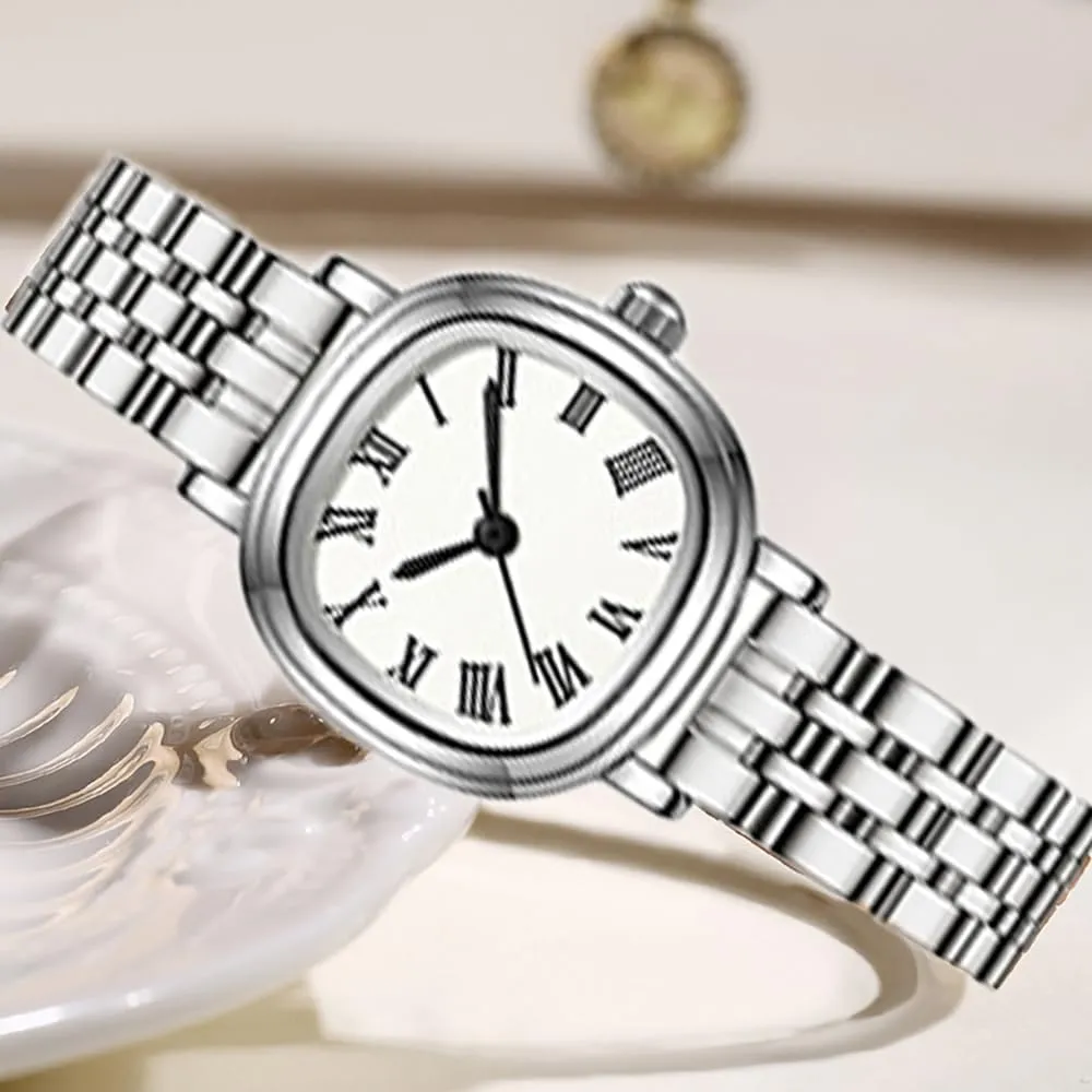 Quartz Watch Fashion Ladies Square hay pest Watch Roman Numeral Dial Waterproof 