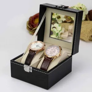 Quartz Watches Jewelry Boxes Display Gift Storage Box Jewelry Boxes Storage Box Watch Storage 2/3/6 Grids Watch Box compositional PU Leather Watch Case Holder Organizer Storage Box for 