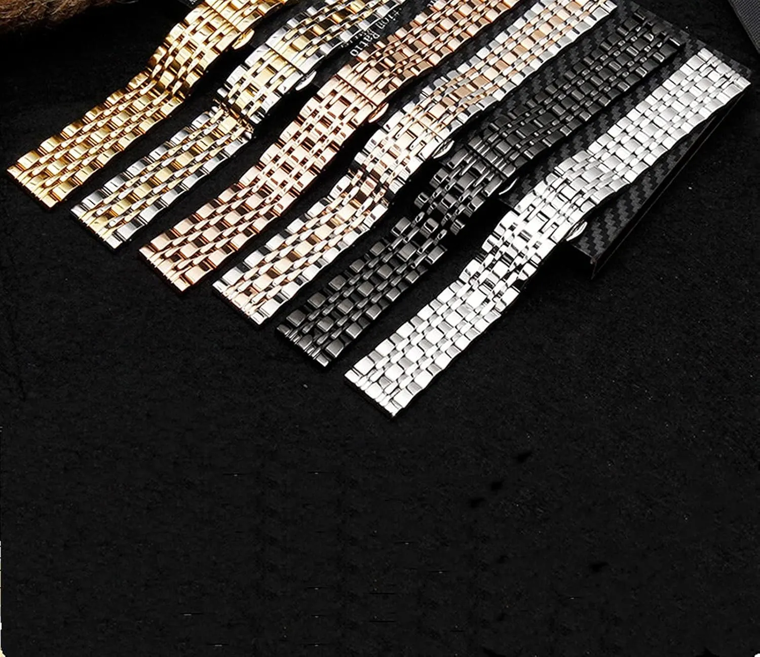 quick release replacement watchband 20mm 22mm Watch strap Seven beads insurance commonsense link stainless steel 