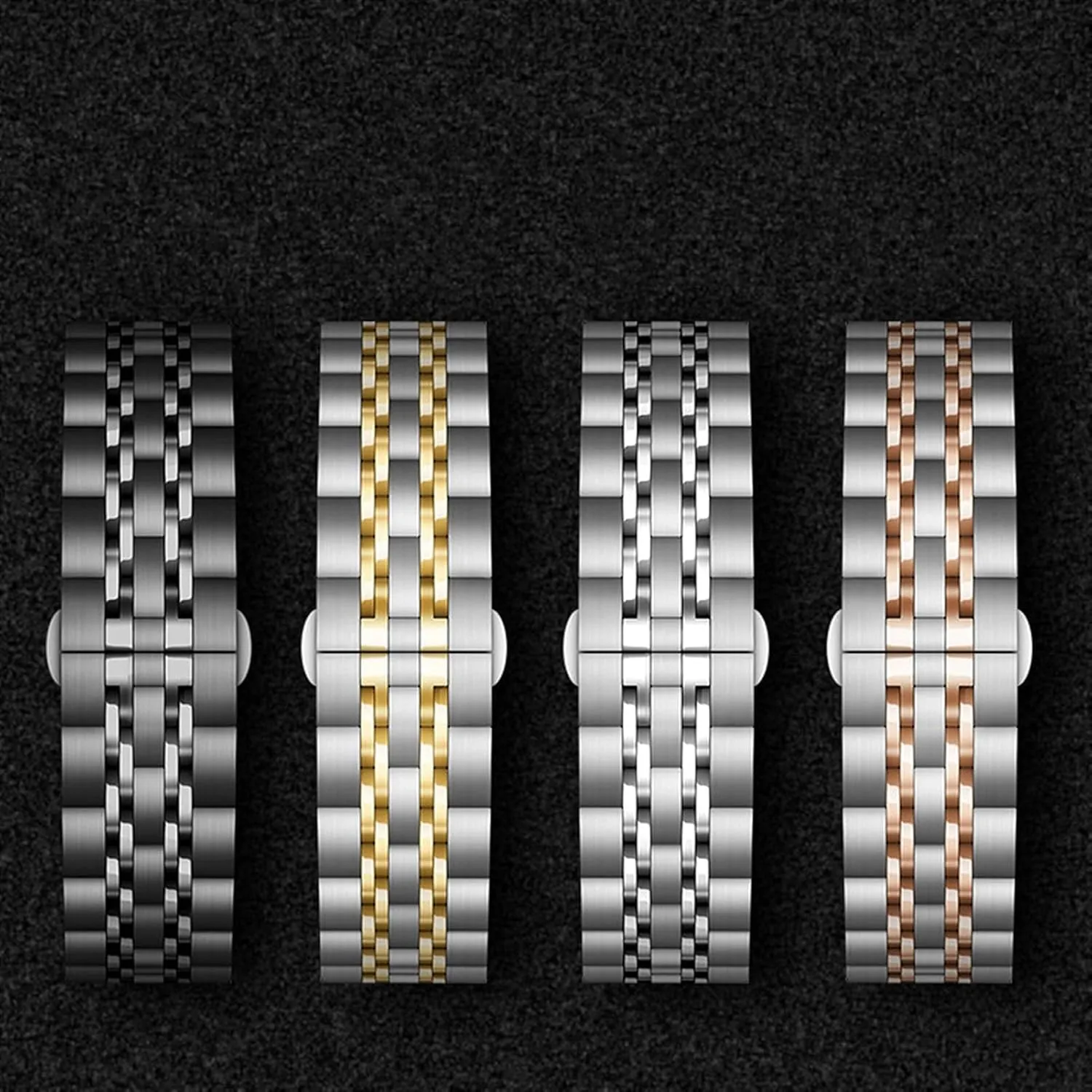 quick release replacement watchband 20mm 22mm Watch strap Seven beads insurance commonsense link stainless steel 