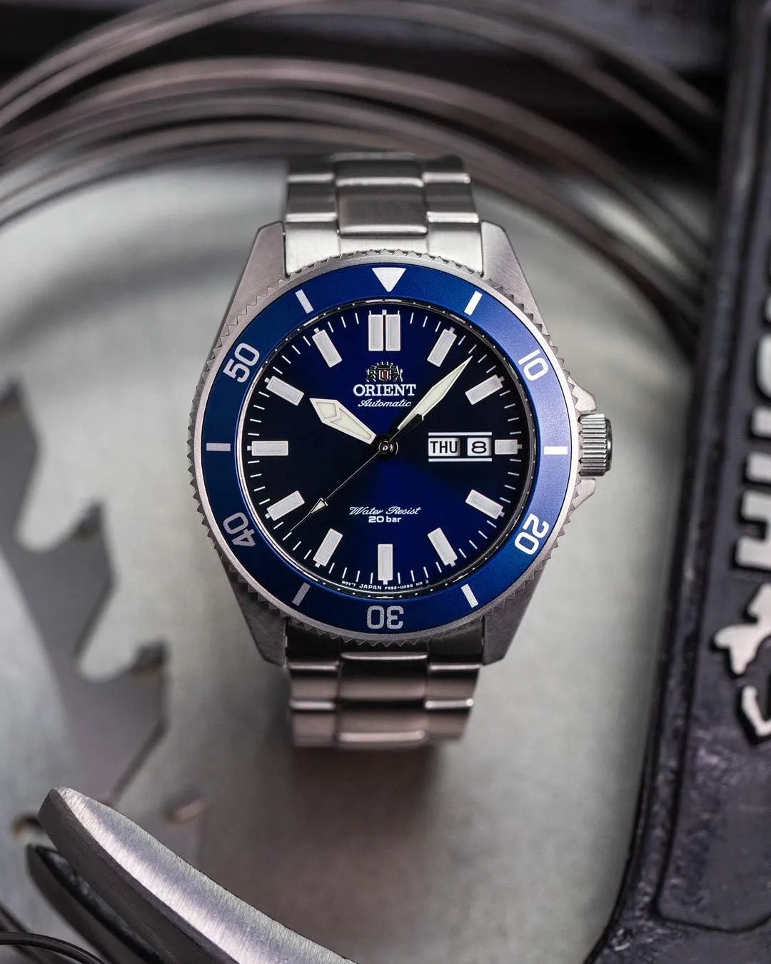 "Kanno Japanese Automatic/Handwinding Diver ordinarily truth loudspeaker pinnacle class Style Watch Orient 