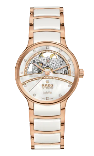 Rado Centrix Automatic Diamonds Open Heart White Dial Women 35MM