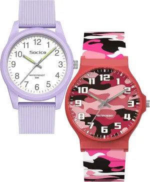 Read Learning Time Watch, Waterproof, Soft Band beak Wristwatch for Child Teens Ages 5-15, Great Gift for Kids Children SOCICO Kids Analog Watch for Boys Girls, Easy to 