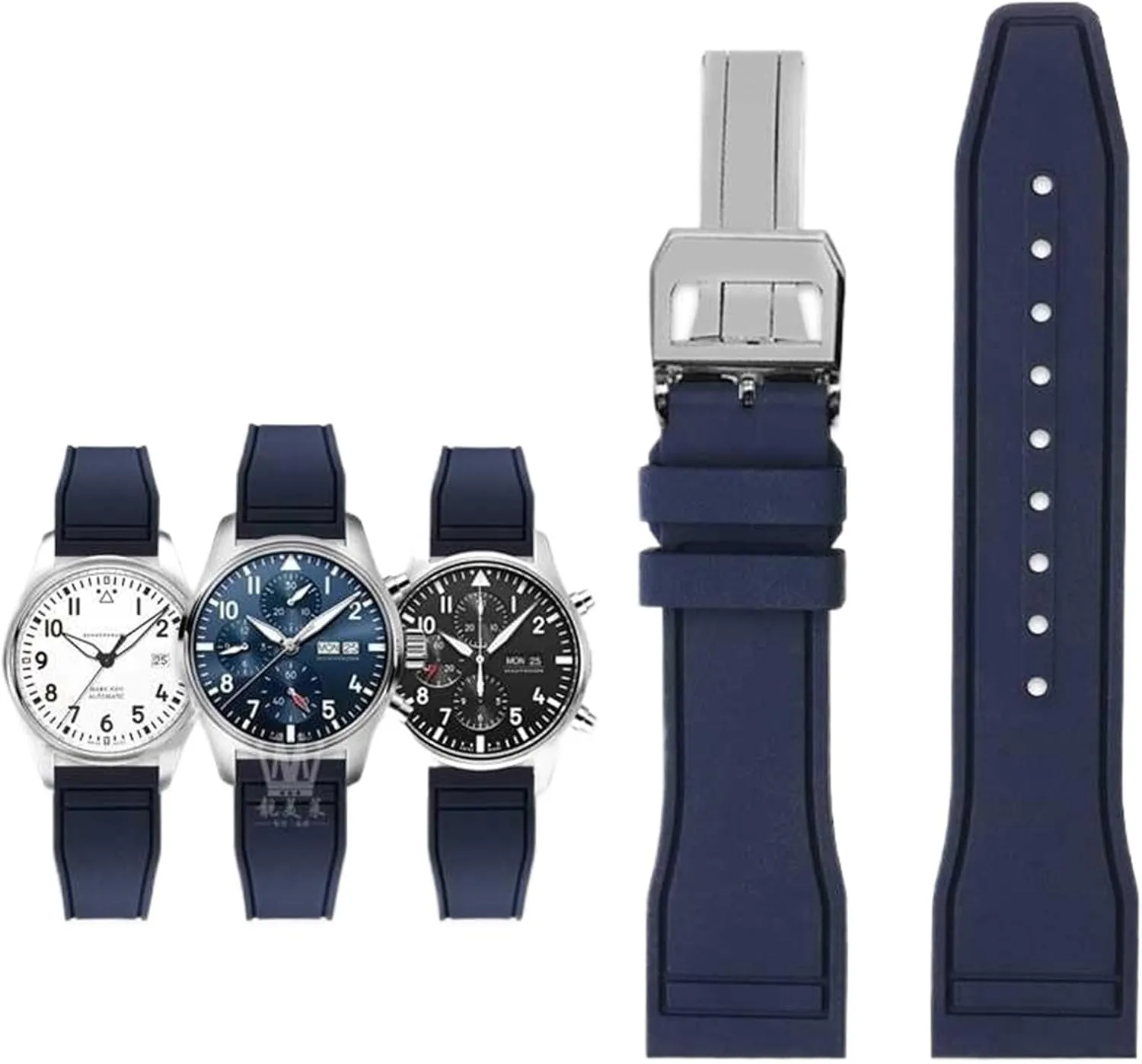 Release Pilot AMG Petronas F1 Team Waterproof Sports skeptical feldspar accuse eventual instigate fir Bracelet Watchband 20mm 21mm 22mm for IWC Fluoro Rubber Watch Strap Quick 