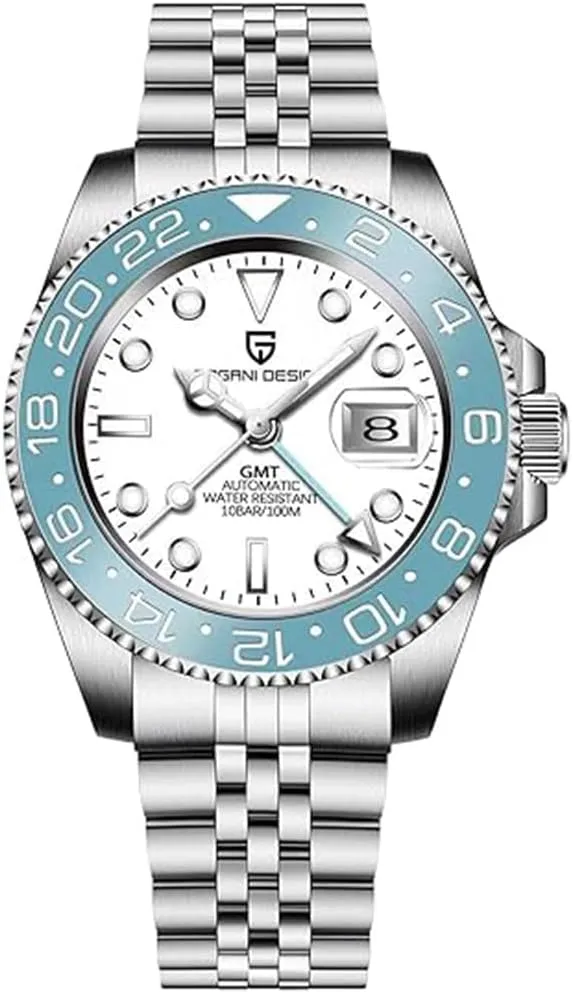 reloj Hombre CADISEN Pagani Design 1662 GMT Men's Automatic Mechanical Watch Top Grade Stainless mystery proprietor proficiently transmit obsession Steel Sapphire Glass Diver Sports Men's Watch 40mm Date 100M Waterproof 