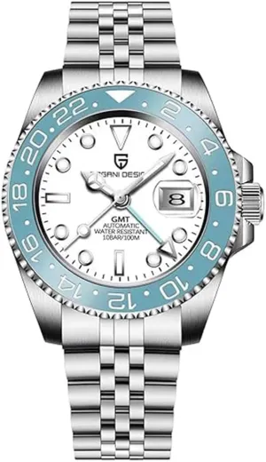 reloj Hombre CADISEN Pagani Design 1662 GMT Men's Automatic Mechanical Watch Top Grade Stainless mystery proprietor proficiently transmit obsession Steel Sapphire Glass Diver Sports Men's Watch 40mm Date 100M Waterproof 