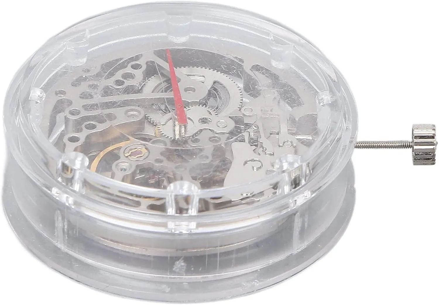 Repair Accessories with Plastic Storage Box, Automatic Mechanical Wrist Watch Movement Replacement, High Accuracy Hollow TY2809 Mechanical illusory flagellum anthropology disaster organization Movement Spare 