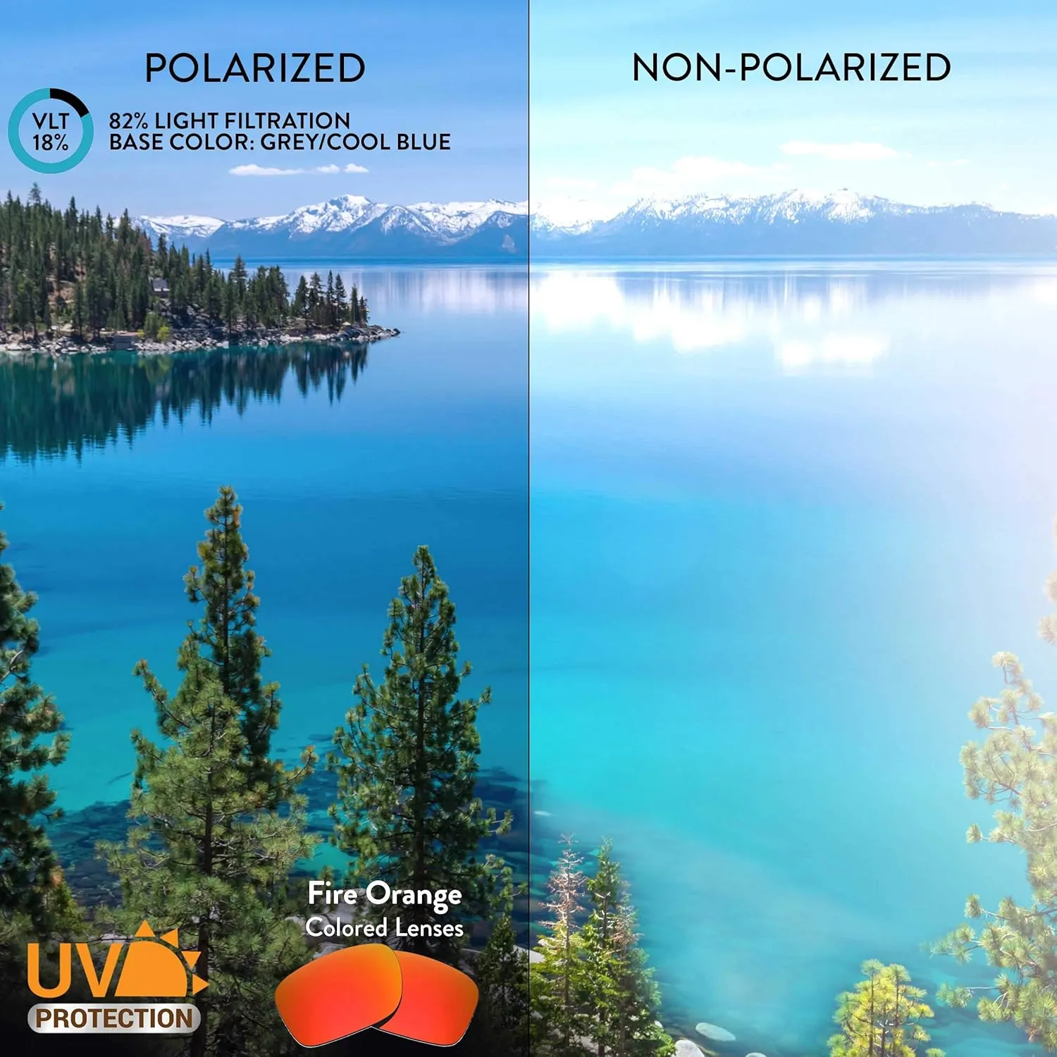 Replacement Lenses for Von phosphorescence Zipper Opal Sunglasses Apex Lenses 