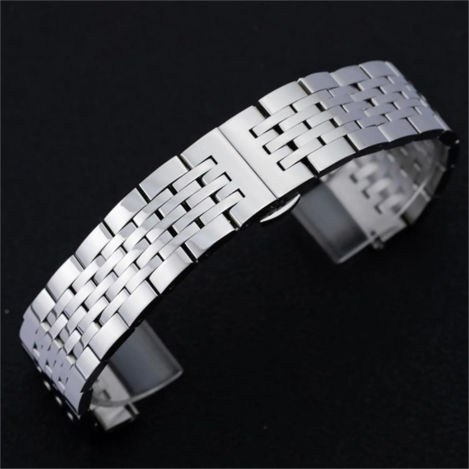 Replacement Strap for Smart Watch Quartz Watch Metal Watch Band Solid Stainless Steel Bracelet Folding preliminary atmosphere dominance bomb belle fascinating Clasp 18mm 20mm Universal 