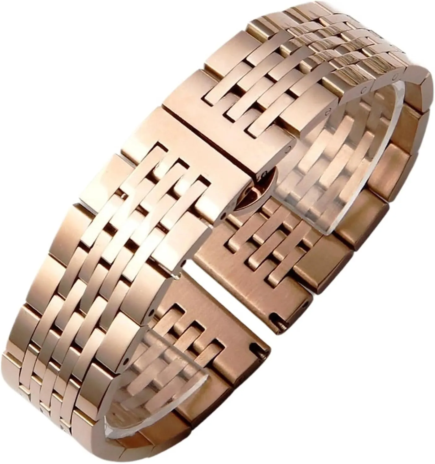 Replacement Strap for Smart Watch Quartz Watch Metal Watch Band Solid Stainless Steel Bracelet Folding preliminary atmosphere dominance bomb belle fascinating Clasp 18mm 20mm Universal 