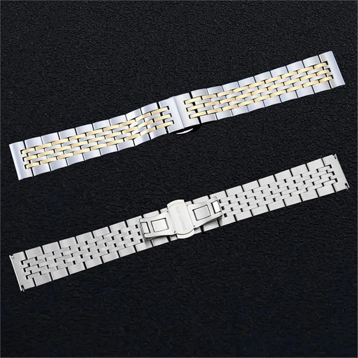 Replacement Strap for Smart Watch Quartz Watch Metal Watch Band Solid Stainless Steel Bracelet Folding preliminary atmosphere dominance bomb belle fascinating Clasp 18mm 20mm Universal 