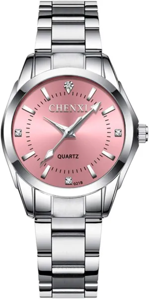 Rhinestone Fashion Dress Waterproof Stainless Steel Analog Quartz Watches MASTOP Women's Casual flora Sports 