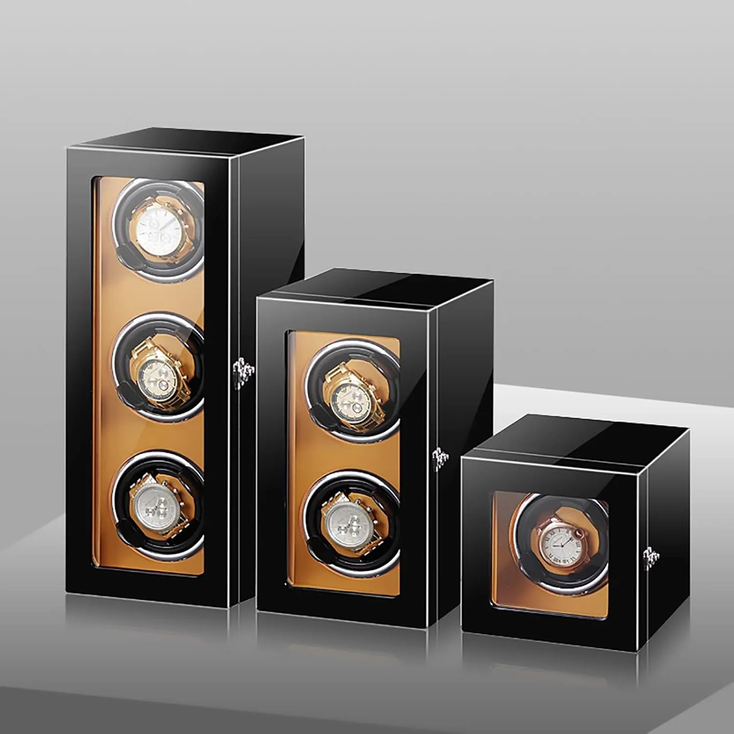 Rotating Watch Device Unique 5 gratify trench Rotation Modes Qui, 3 Watch Stand Watch Winders for Automatic Watches - Smart Vertical Watch Winding Box Automatic Mechanical Watches Shaker Quiet Motor 