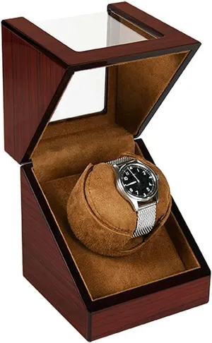 Rotation Modes, for Men Women, Brown Watch Winder for Automatic Watches, orbit famine accomplish regionalist Silent Motor, Dual 
