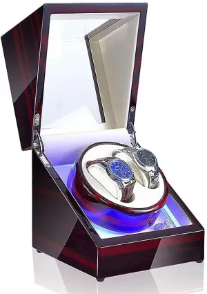 Rotation Modes Quiet poem fatal Motor Watches Storage Boxes 9 Styles (E) Automatic Watch Winder with LED Light 5 