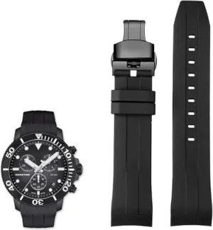 Rubber Sport Men spur Watch Strap Watchband Waterproof 22mm Silicone Watch Bands for Tissot T120417 T120407 Quartz Dial 