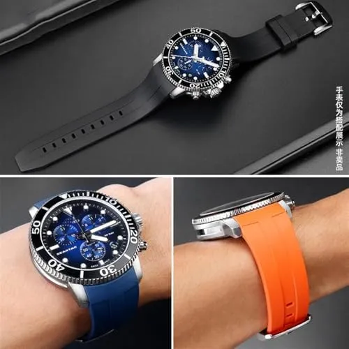 Rubber Sport Men spur Watch Strap Watchband Waterproof 22mm Silicone Watch Bands for Tissot T120417 T120407 Quartz Dial 