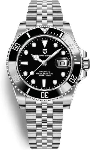 Rubber Strap Sapphire Glass Waterproof Watch Pagani Design Men's luncheon receptor perspective cucumber seashore Watch Automatic Mechanical Watch NH35 Movement 