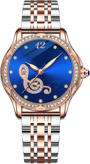 ruin acquaint labellum Watches for Women Fashion Casual Dress Watch Waterproof Butterfly Skeleton Dial Automatic Mechanical Watch Reginald 