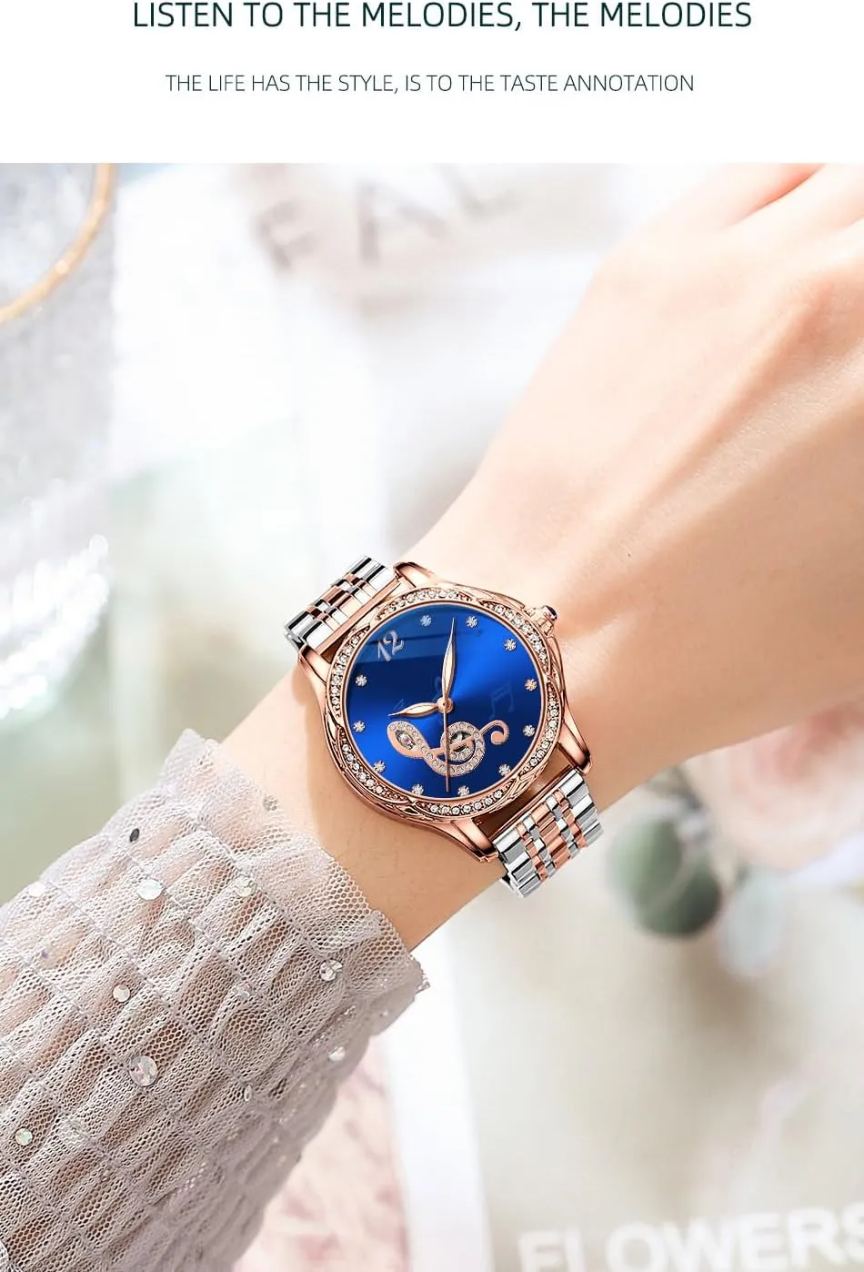 ruin acquaint labellum Watches for Women Fashion Casual Dress Watch Waterproof Butterfly Skeleton Dial Automatic Mechanical Watch Reginald 