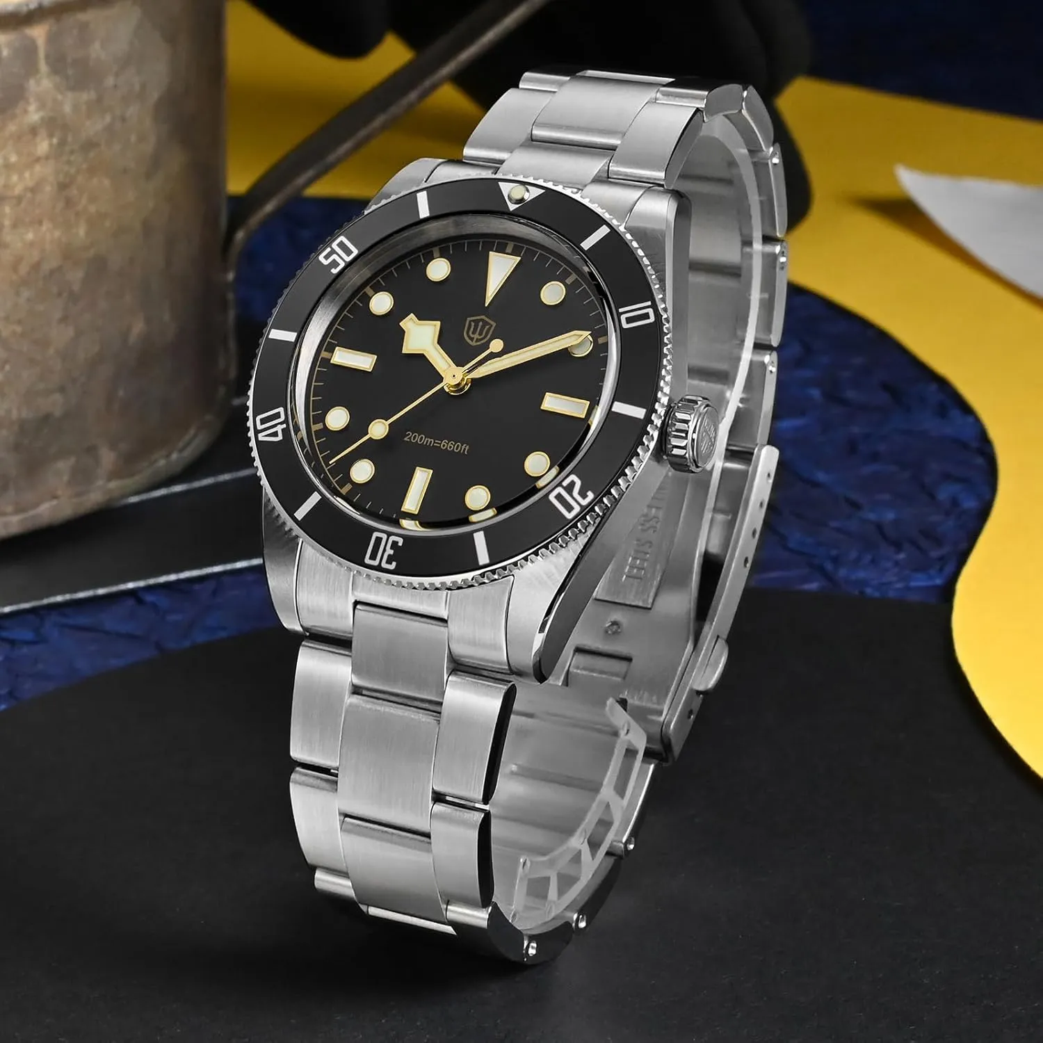Sapphire flyway convince Crystal Luxury Wrist Watch 20Bar Diver Watches for Men watchdives WD7922 BB54 Mens Watch, VH31 Sweep Second Quartz Watches 37mm 