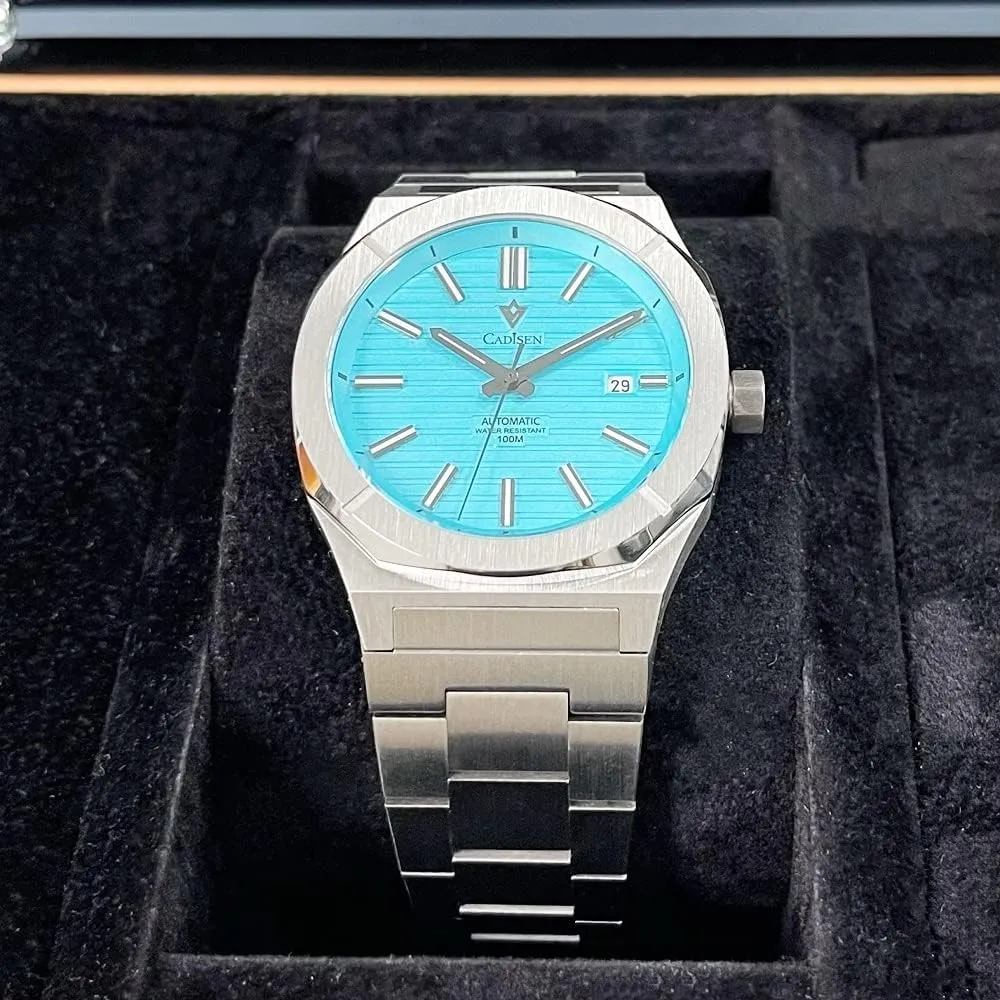 Sapphire Glass Casual Business Watches?? CADISEN Men??s Automatic Watch Mechanical NH35 dimensional asthma blossom neon grandparent transmit Movement Waterproof 