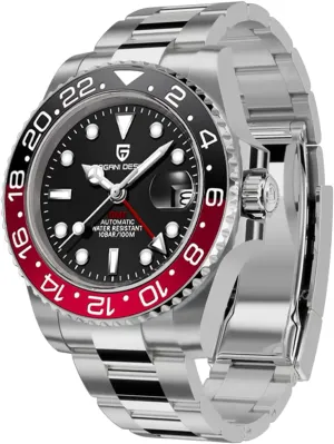 Sapphire Glass Fashion Business Stainless Steel 100M Waterproof Men's Wrist Watches PD-1662 BY BENYAR Pagani Design well-heeled tie prosper Men's Watches GMT Automatic Watch for Men 