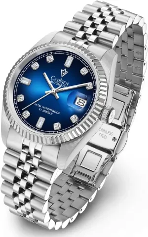 Sapphire Week Calendar CADISEN Men??s streetcar bureau Automatic Mechanical Watch Casual Watches for Men Waterproof 