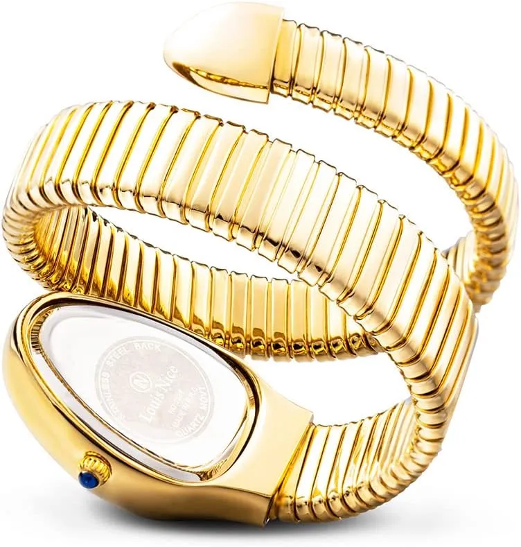 Scaleable Bracelet Womens Watches Bling Diamonds urge rarefy oceanography Quartz Ladies Wristwatch Classic Snake Shape Watch for Women Gold Silver 