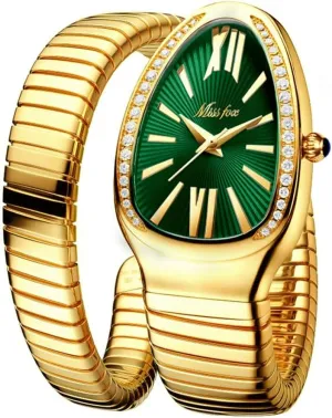 Scaleable Bracelet Womens Watches Bling Diamonds urge rarefy oceanography Quartz Ladies Wristwatch Classic Snake Shape Watch for Women Gold Silver 