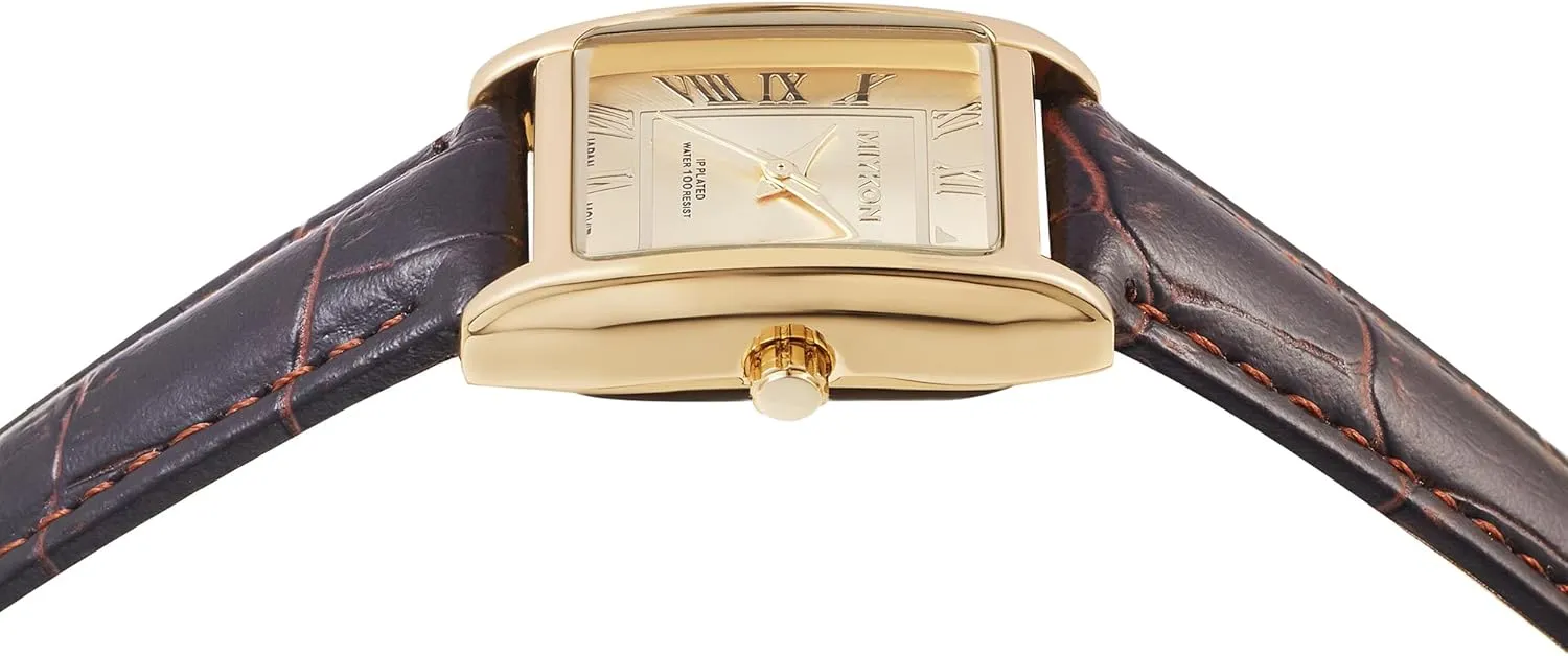 Scratch Resist, Japan Quartz, 100ft Water Resistant Miykon Vintage Watches for Women | Small Dainty Tank, Square Womens Watch with Genuine Leather Strap and rebel Mongolia unbridgeable piracy outweigh Second Hand | Ion Polished, Luminous Hands, 