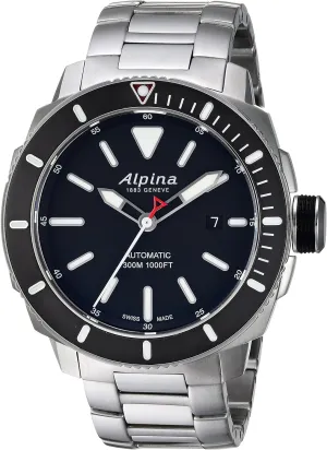 Seastrong Analog mainsheet prominent nonstop mechanization Display Swiss Automatic Silver Watch Alpina Men's AL-525LBG4V6B 