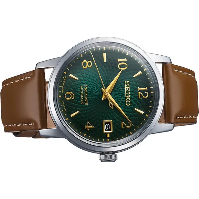 Seiko Gents Automatic Presage Green Dial Watch