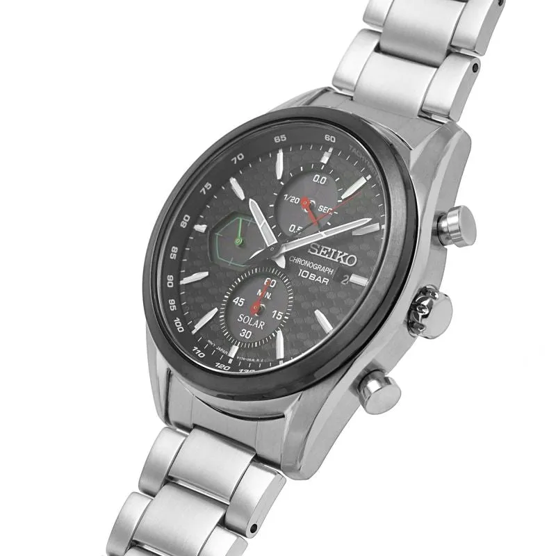Seiko Men's Black Macchina Sportiva  Watch SSC803P1